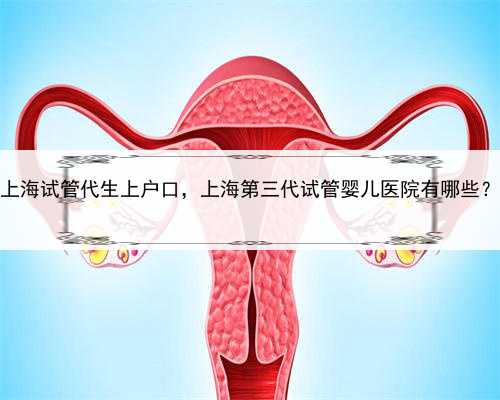 上海试管代生上户口，上海第三代试管婴儿医院有哪些？