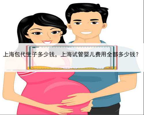 上海包代生子多少钱，上海试管婴儿费用全部多少钱？