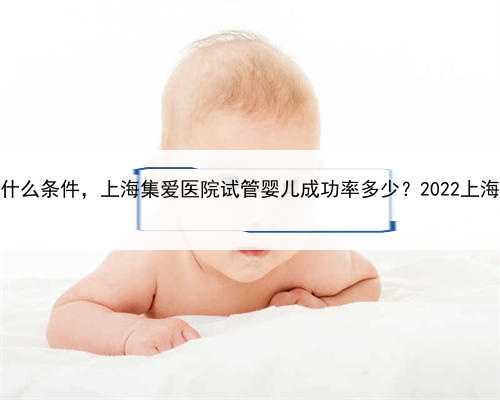<b>上海助孕什么条件，上海集爱医院试管婴儿成功率多少？2022上海医院排名</b>
