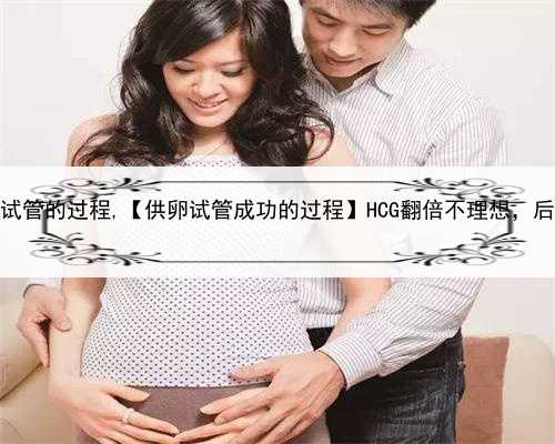 上海供卵试管的过程,【供卵试管成功的过程】HCG翻倍不理想，后收获胎心