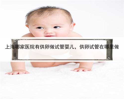 上海哪家医院有供卵做试管婴儿，供卵试管在哪里做